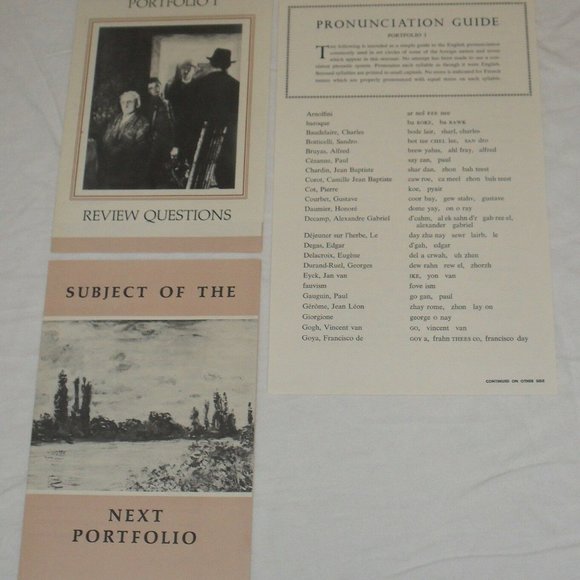 1960 Book & 12 Prints METROPOLITAN MUSEUM OF ART SEMINARS PORTFOLIO I Vintage - Picture 7 of 14